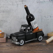 Farmhouse Black Truck Decor, Vintage Metal Trucks Decoration, Home Decorative Truck, Rustic Farm Garden Pickup Truck Planter. Shelf Centerpiece Table Decorations & Car Model Gifts