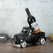 Vintage Farmhouse Black Metal Truck Decor, Old Farm Car Indoor Decoration, Fall Halloween Trucks Table & Kitchen Centerpieces, Decorative Outdoor Garden Cars Planters